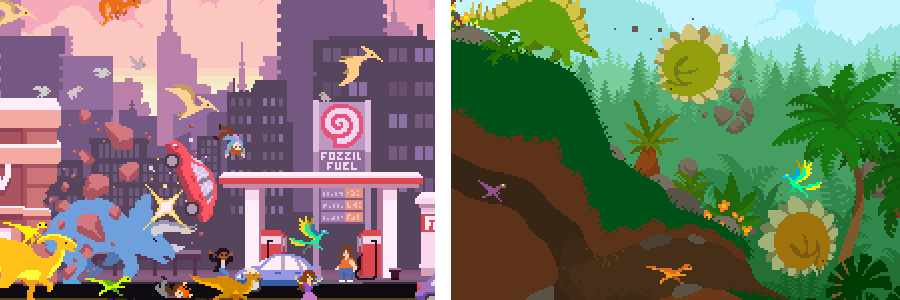 Dino Run 2  Pixel art background, Cool pixel art, Pixel art