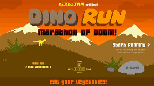 Umpitunnaa-unnelissa — pixeljamgames: Dino Run 2: The Cenozoic Era